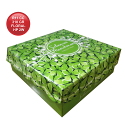 R11 CETAK COATED 310 FLORAL HIJAU PUPUS 2W